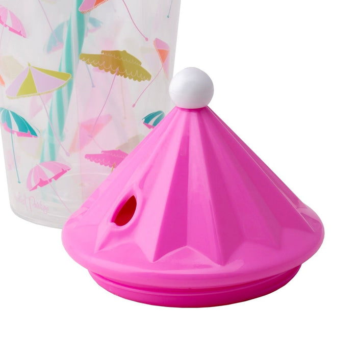Umbrella Tumbler W/Lid & Straw - 16oz