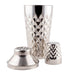 3 Piece Cocktail Shaker- Stainless Steel Diamond Cut - 25 ounce