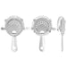 Cocktail Strainer - 4 Prong Vinylworks - Color Options