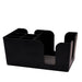 6 Compartment Plastic Napkin Caddy - Black