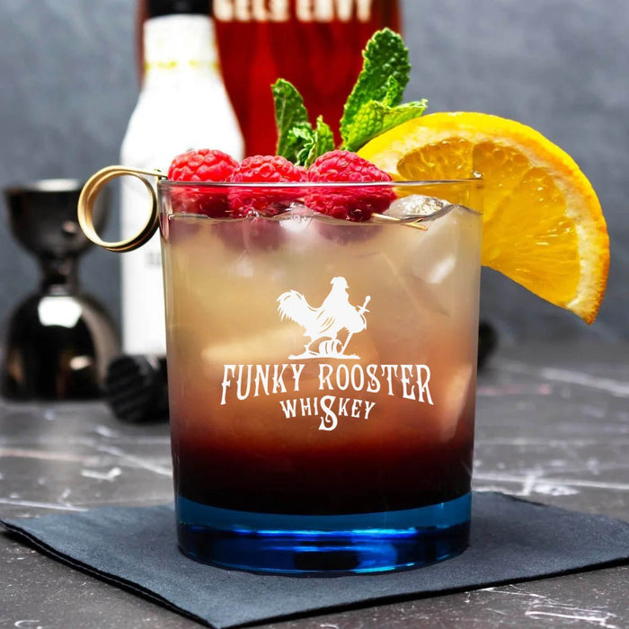 Custom BarConic® 10 oz. Light Blue Rocks Glass - Bar Products - Glassware