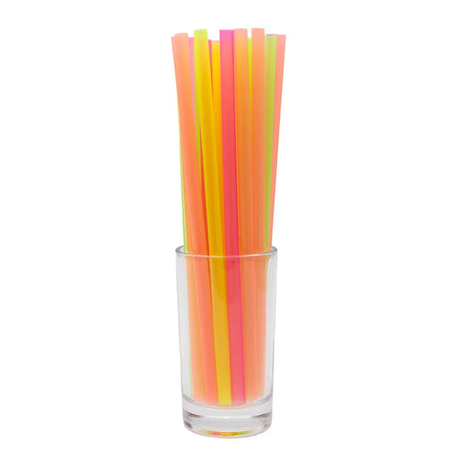 BarConic® 8" Straws - Assorted Neon