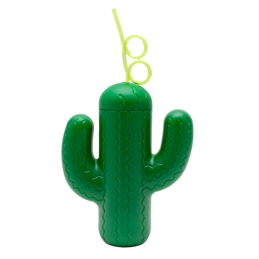 BarConic® Plastic Cactus Cup w/Lid and Straw - 20oz