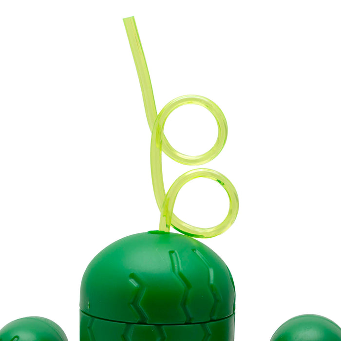 BarConic® Plastic Cactus Cup w/Lid and Straw - 20oz