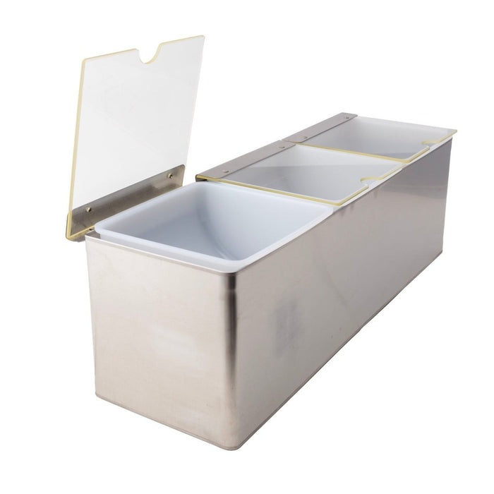 BarConic® Stainless Steel Condiment Holder - 3qt