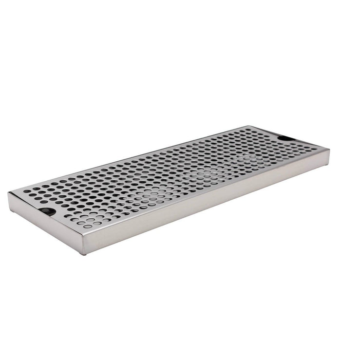 BarConic® Stainless Steel Drip Tray - Holes - 16" x 6"