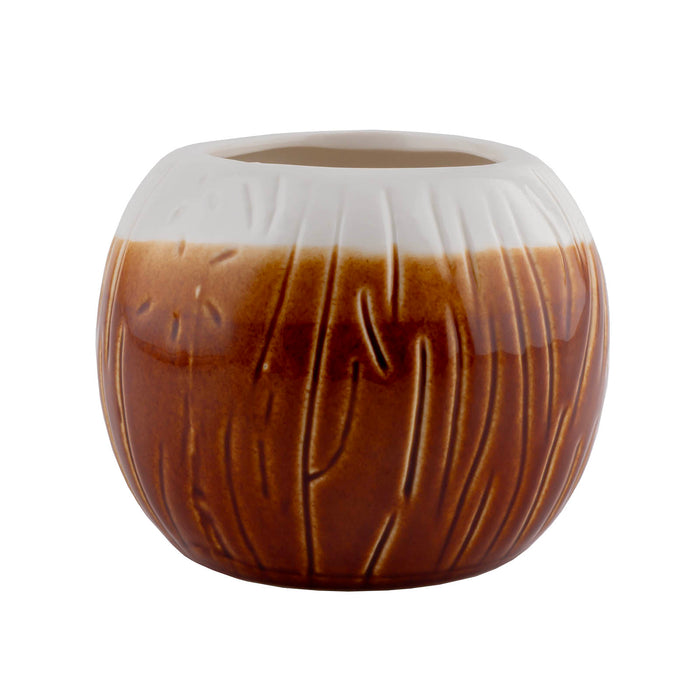 BarConic® Tiki Drinkware - Ceramic Coconut Mug - 16 ounce