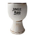 White ceramic cup with 'Jungle Bird' branding on a white background