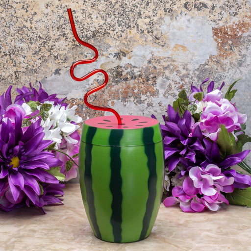 BarConic® Watermelon Novelty Cup w/Lid and Straw - 28 Oz