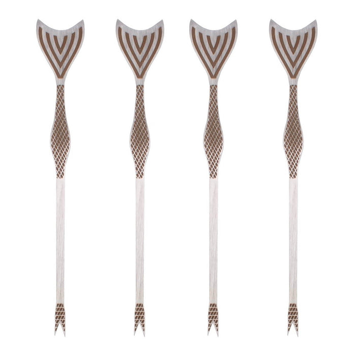 BarConic® Mermaid Tail Cocktail Picks (4 pack)