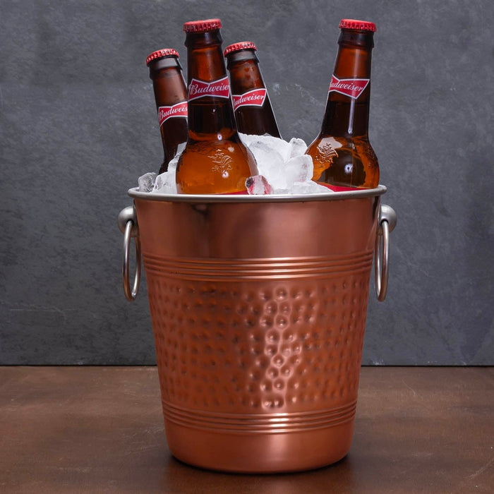 Copper Ice Bucket - Hammered Style