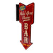 Customizable Vertical Hanging Wooden Arrow Sign Plaque Vintage Bar Theme Handcrafted in the USA 