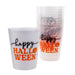 Stackable Reusable Tumblers - Happy Halloween Print (Set of 10) - 16 ounce