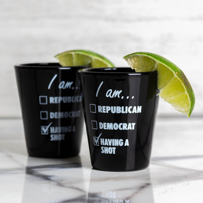 I am... Printed Black BarConic® Shot Glass