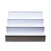 BarConic® LED Liquor Bottle Display Shelf - 4 Tier (Step) - White - Multi-Colored Lights 