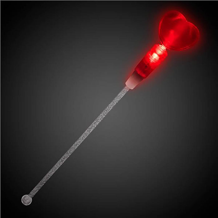 LED Red Heart Cocktail Stirrer - Single