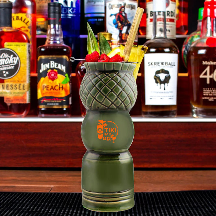 Imprinted BarConic® Tiki Drinkware - Pineapple Head - 20 ounce