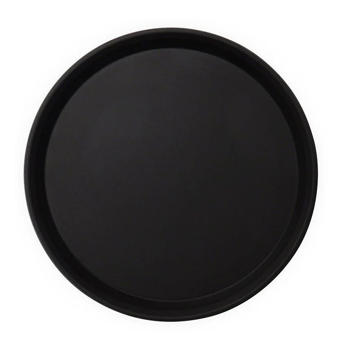 Imprinted Black Non-Skid Fiberglass Serving Tray - 16"