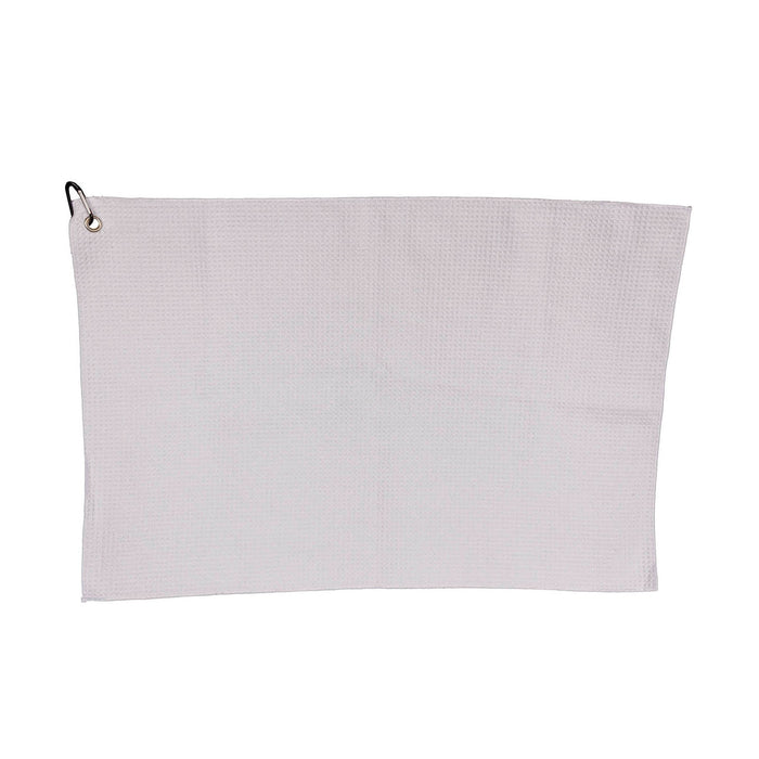 Sublicotton White Bar Towel with Hook - 11.75" x 15.75"