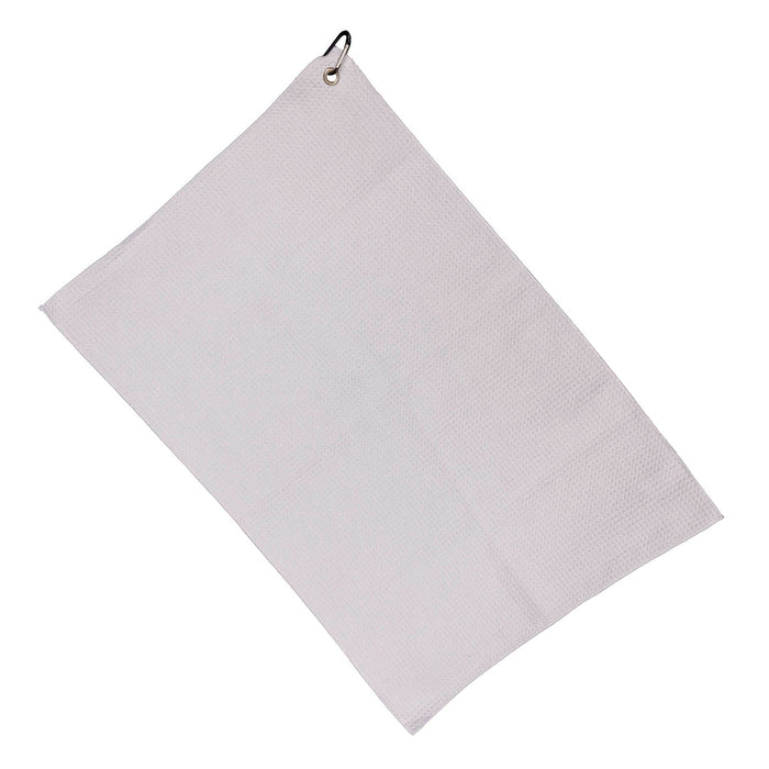 Sublicotton White Bar Towel with Hook - 11.75" x 15.75"