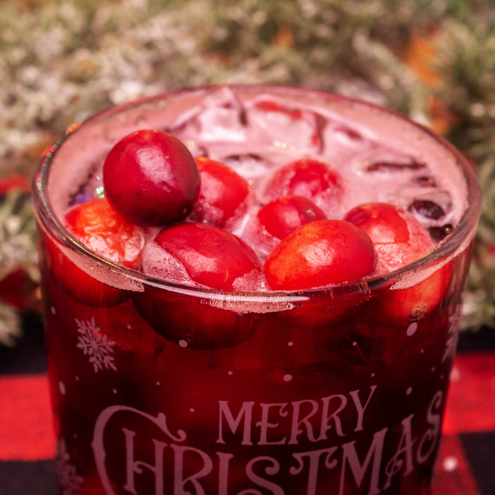 BARCONIC® CHRISTMAS COLLECTION GLASSWARE - MERRY CHRISTMAS - 10 OUNCE
