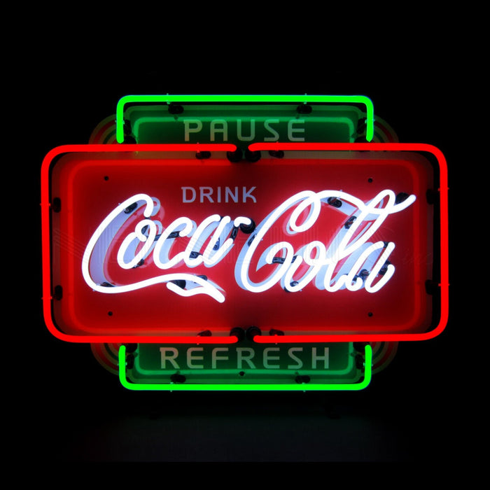 COCA-COLA Pause Refresh Neon Sign