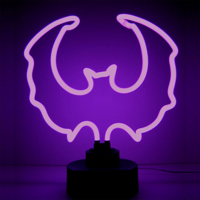 Purple Bat Neon Sign