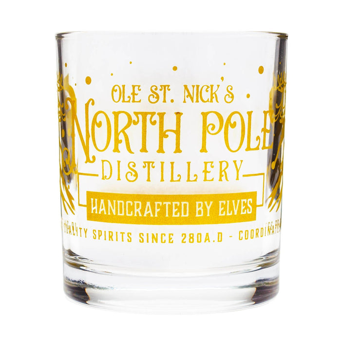 BarConic® Christmas Collection Glassware - North Pole Distillery - 10 Ounce