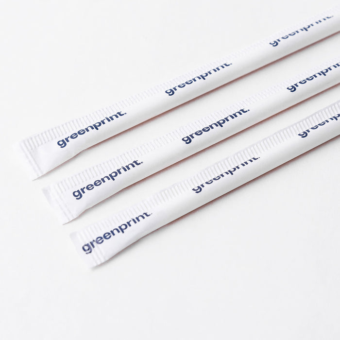Jumbo Size Agave Straws - Wrapped - Case of 1,200 - Color Options