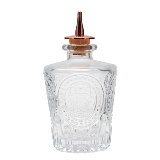 BarConic® Antique Bitters Bottle w/ Copper Plated Dasher Cork - 4 oz