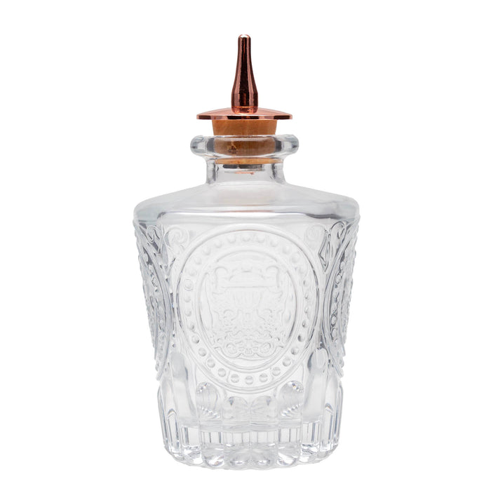 BarConic® Antique Bitters Bottle w/ Copper Plated Dasher Cork - 4 oz