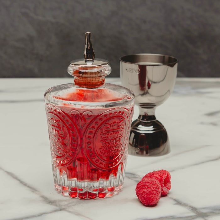 BarConic® Antique Bitters Bottle w/ Stainless Steel Dasher Cork - 4 oz