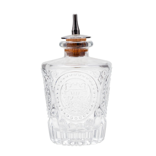 BarConic® Antique Bitters Bottle w/ Stainless Steel Dasher Cork - 4 oz