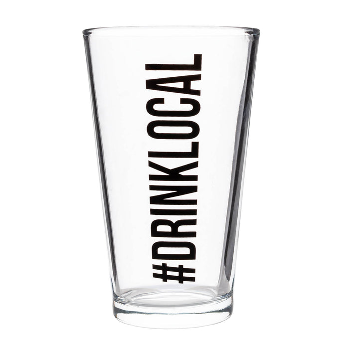 BarConic® Glassware - #Drink Local - Mixing / Beer Glass - 15 Ounce