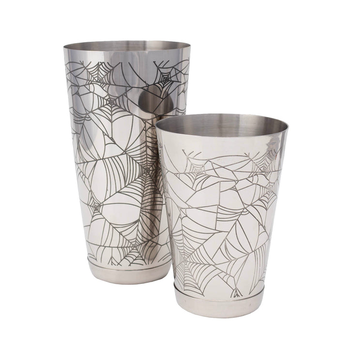 BarConic® Spider Web Etched Design - 18oz & 30oz Shaker Set