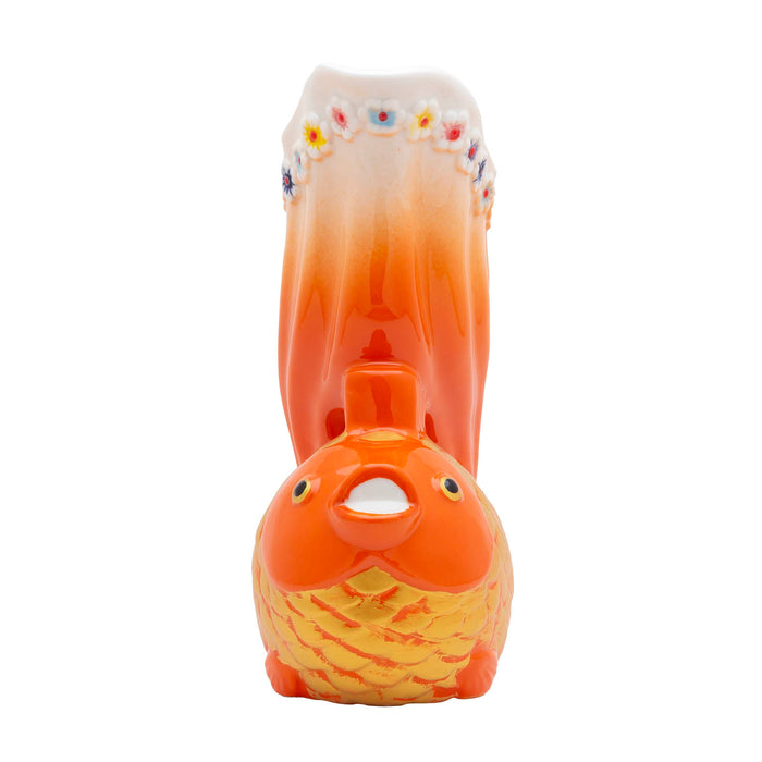 ceramic goldfish tiki mug 