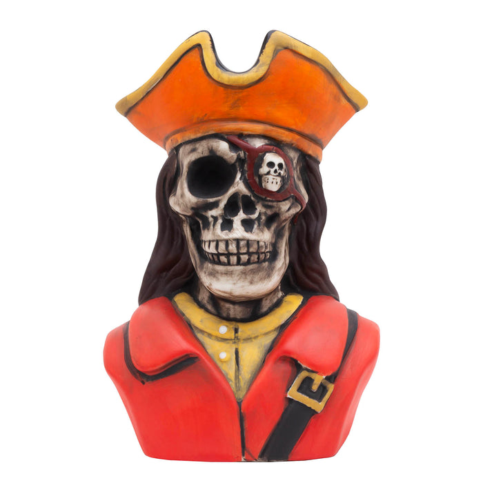 ceramic skeleton pirate tiki mug 