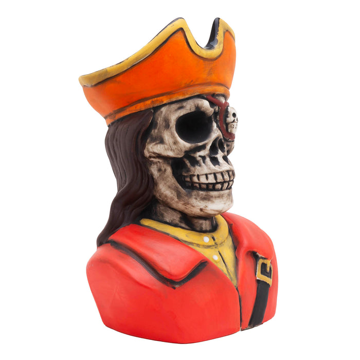ceramic skeleton pirate tiki mug 