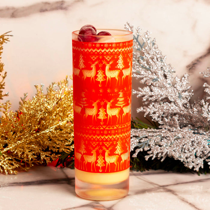 BarConic Highball / Collins Glasses - Christmas Themed Designs