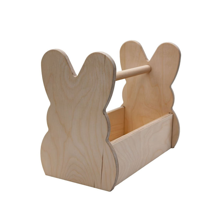 Wooden Bunny Basket - Natural