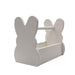 Wooden Bunny Basket - White