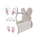 Wooden Bunny Basket - Bunny Face - White Bunny Face