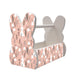 Wooden Bunny Basket - Floral Pattern