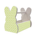 Wooden Bunny Basket - Tile Pattern - Green