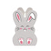 Wooden Bunny Basket - Bunny Face - Grey Bunny Face