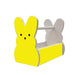 Wooden Bunny Basket - Marshmallow Bunny - Yellow