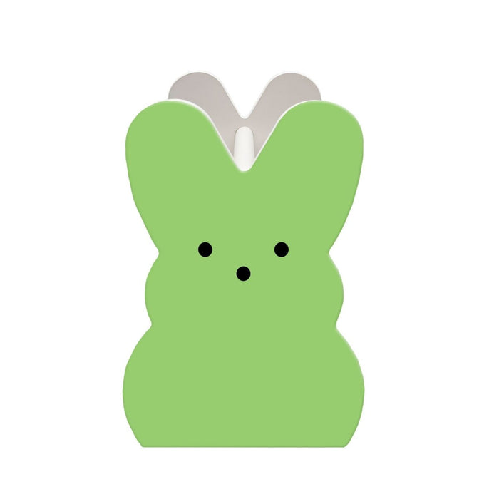 Wooden Bunny Basket - Marshmallow Bunny - Green