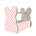 Wooden Bunny Basket - Plaid Pattern
