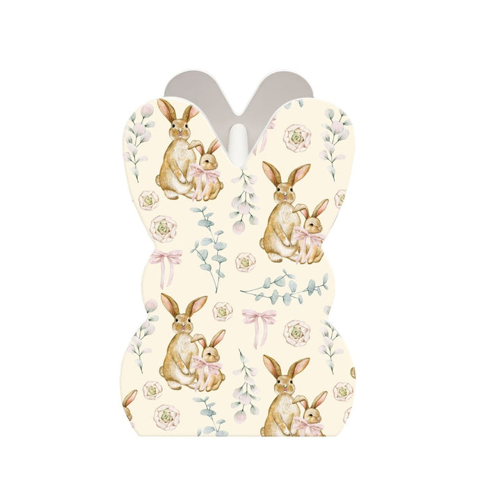 Wooden Bunny Basket - Vintage Bunnies