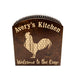 Wooden product with 'Avery's Kitchen' branding and a rooster design on a white background